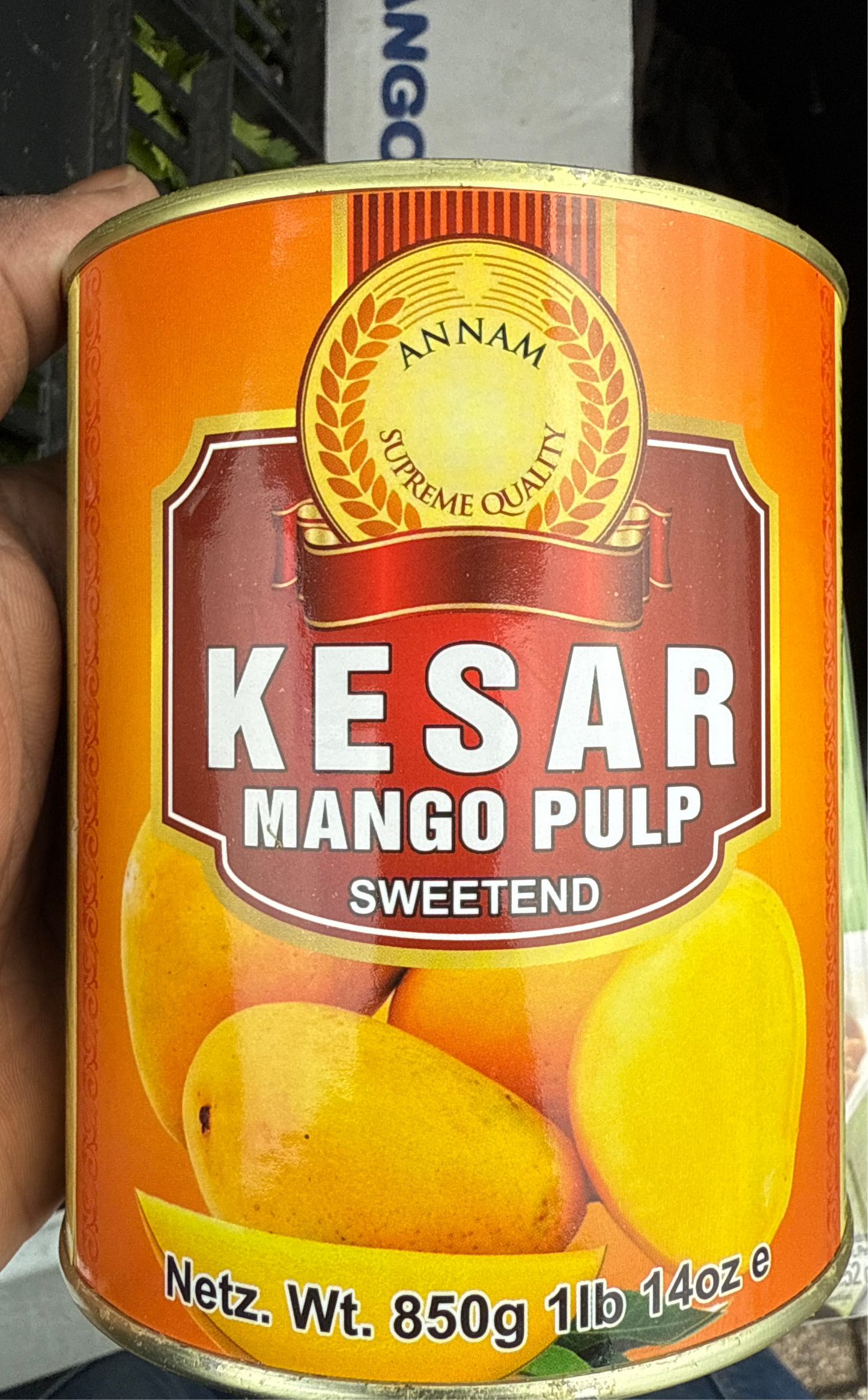 Annam Kesar Mango Pulp 850g