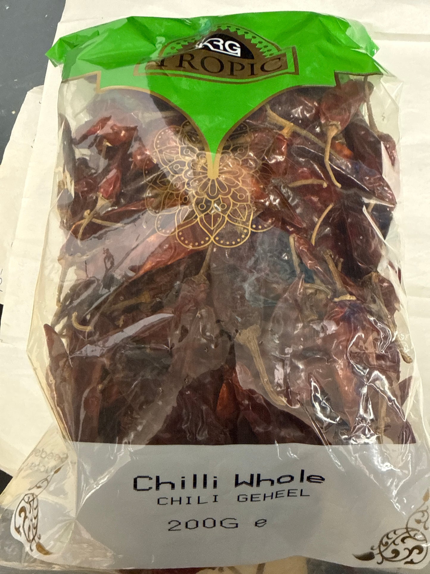 KRG Whole redchillies 200gms.
