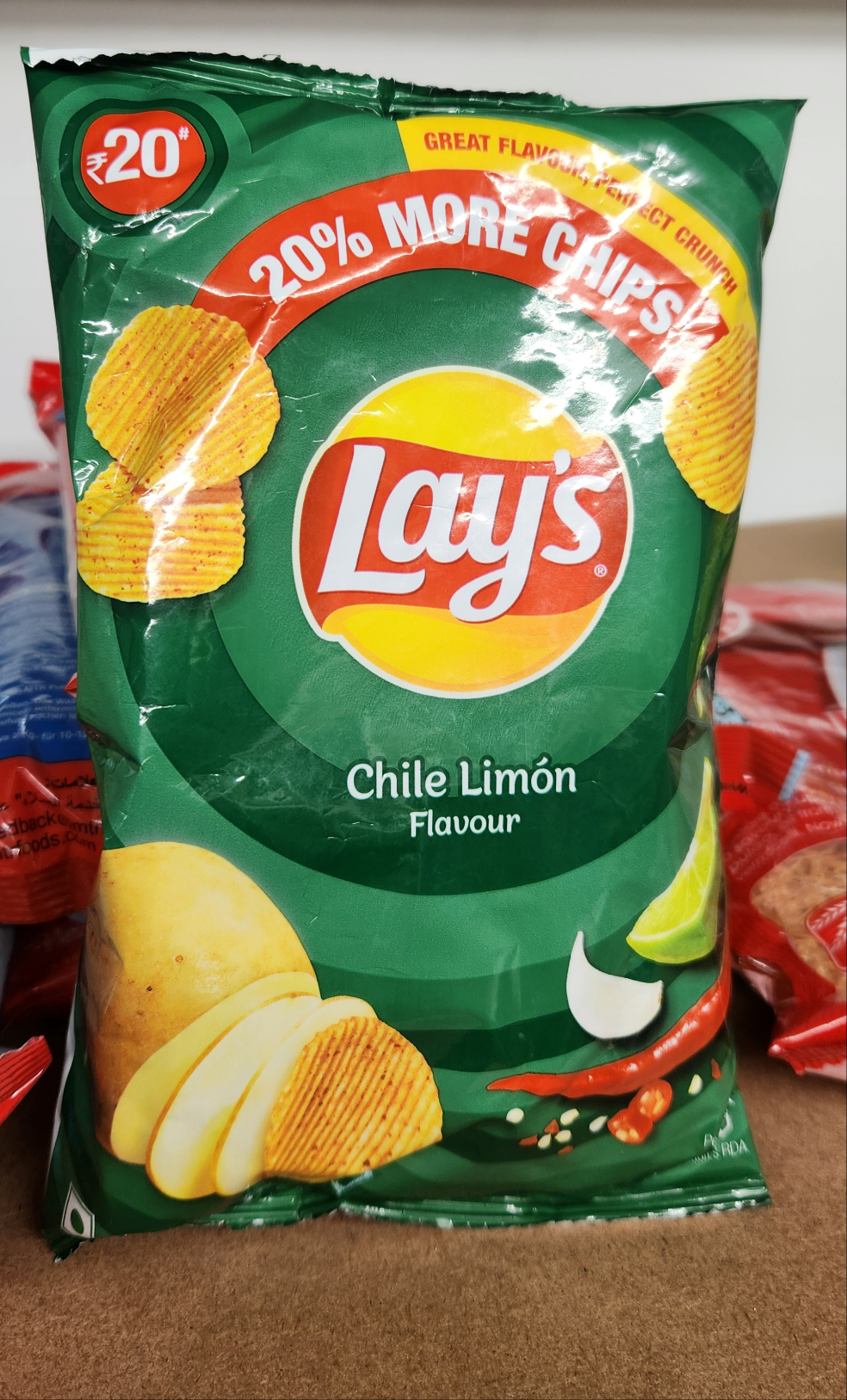 Lays chilli lemon flavour