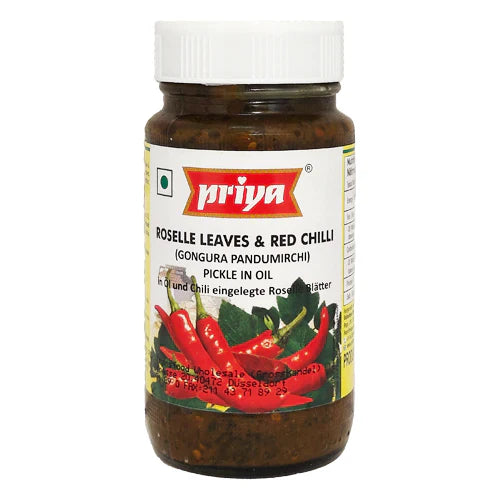 Priya Red & Gongura Chilli Pickle 300g