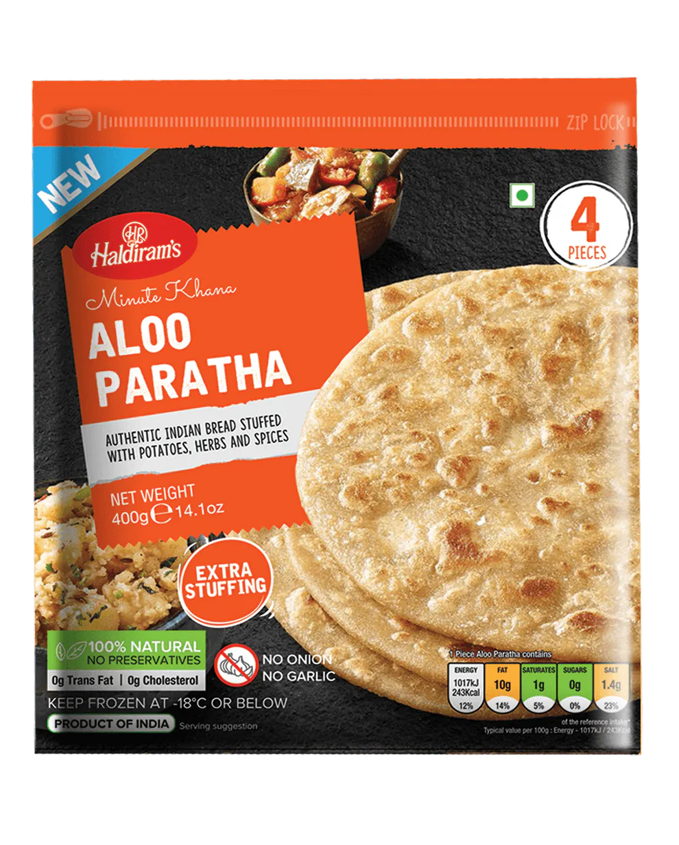 Haldiram's frozen Aloo paratha