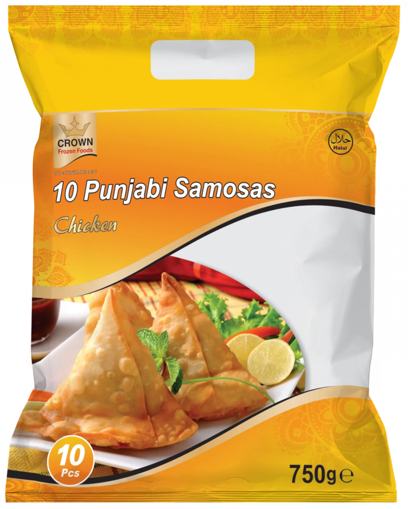 Crown punjabi chicken samosa frozen