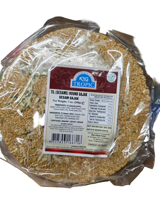 KRG Til/Sesame gajak chikki round 200g.