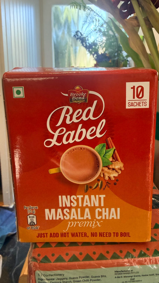Red label instant mix masala chai premix
