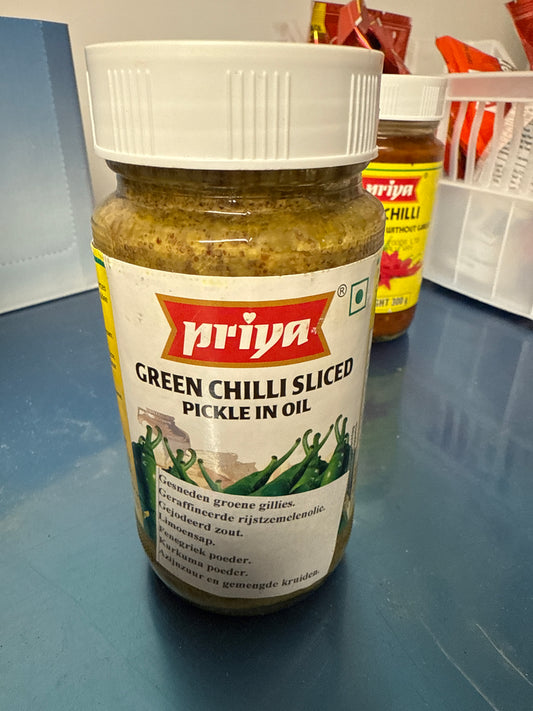 Priya green Chilli Pickle 300g