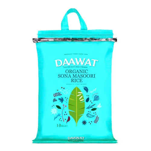 Daawat Organic Sona Masoori Rice Blue pack