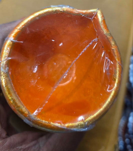 Colorful Clay diyas (set of 6pieces in 6 colors)